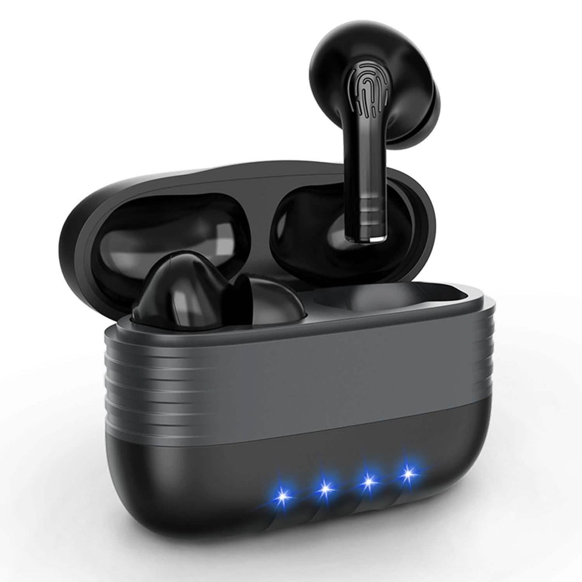 Waterproof Wireless 5.0 TWS Earbuds Black Headphones - Tophatter Daily Deals