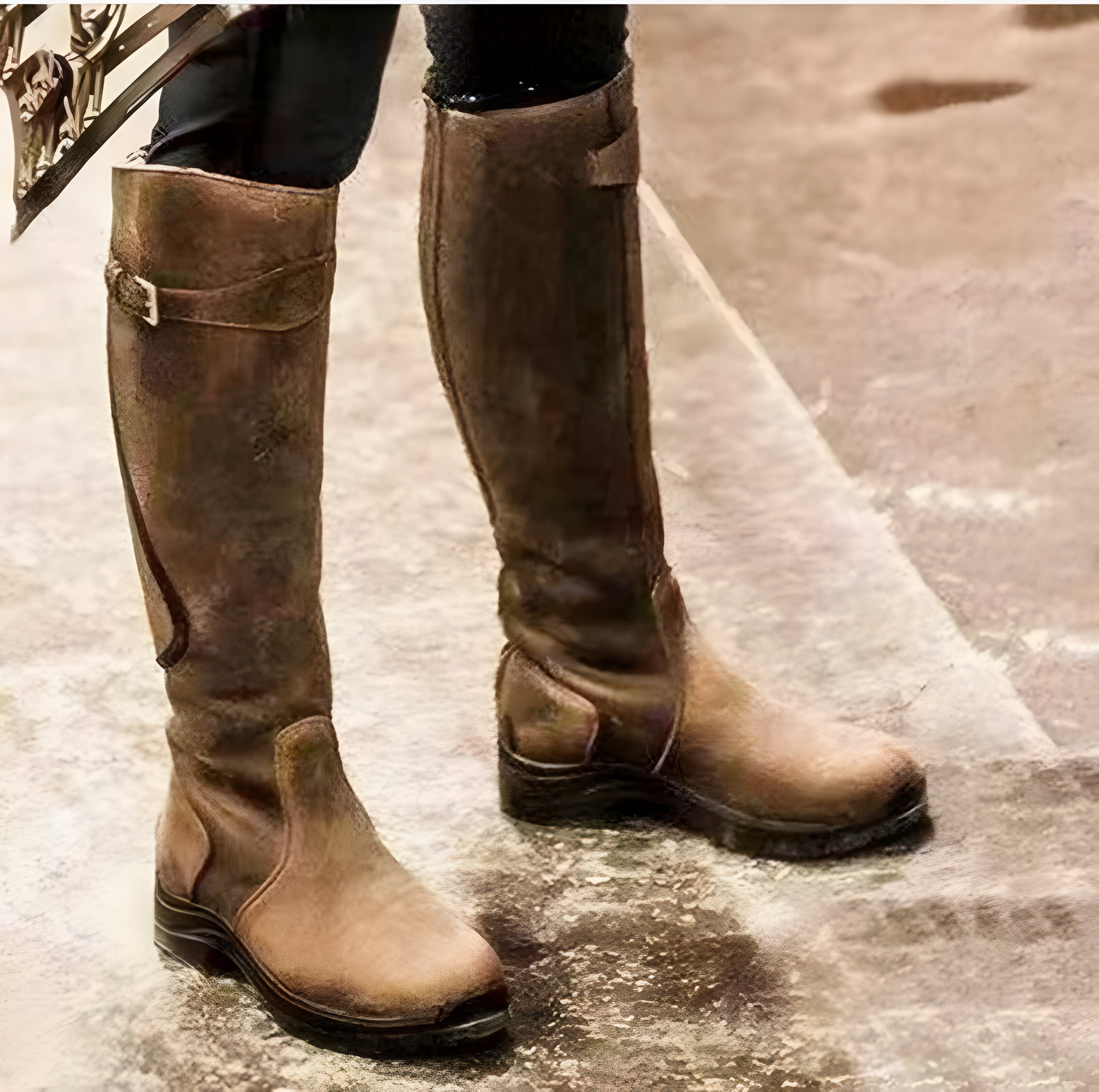 Waterproof Women’s Boots - Knee High Riding, Suede, Rain Brown - Tophatter Daily Deals