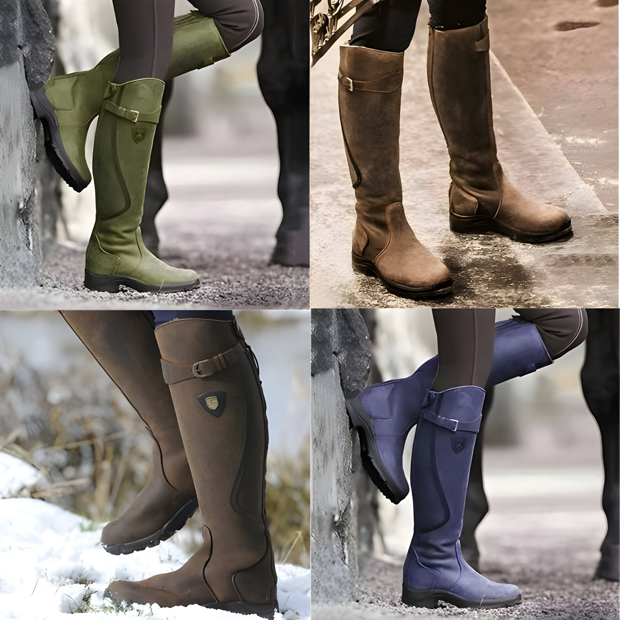 Waterproof Women’s Boots - Knee High Riding, Suede, Rain - Tophatter Daily Deals
