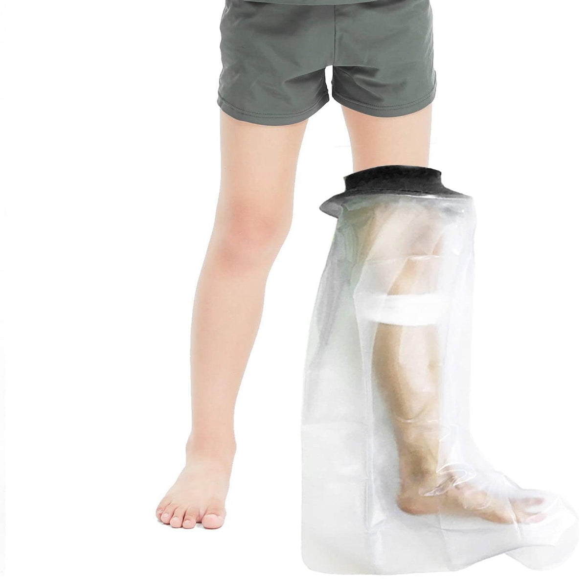 Waterproof Cast Cover Leg - Half Leg Cast Protector Cover for Shower Foot Protector Bandage Personal Care - Tophatter Daily Deals
