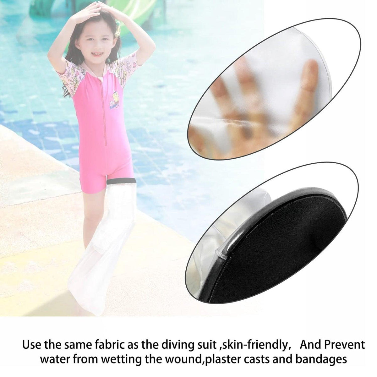 Waterproof Cast Cover Leg - Half Leg Cast Protector Cover for Shower Foot Protector Bandage Personal Care - Tophatter Daily Deals
