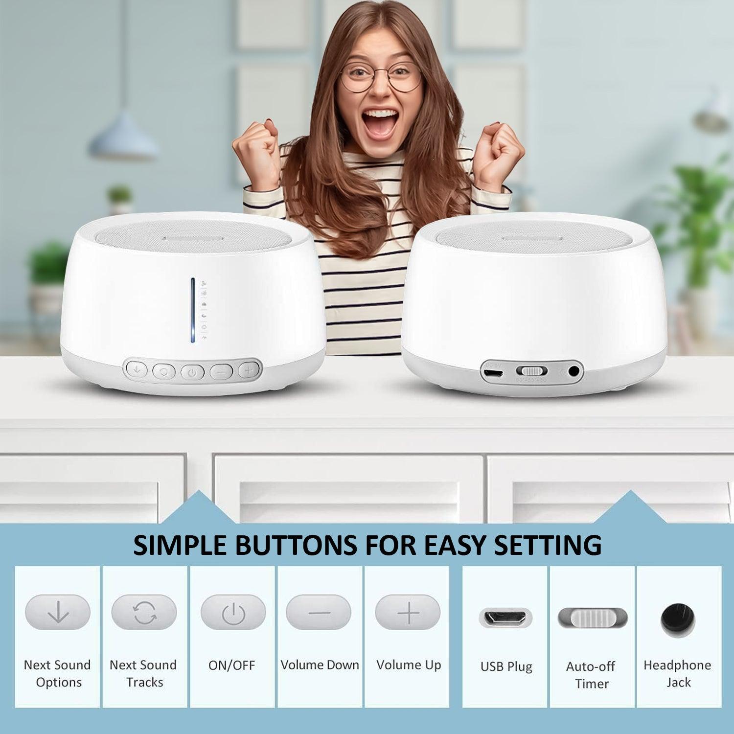 Best White Noise Sound Machines - Sound Sleep Aid Therapy Helper 30 Relaxing Sounds Baby Adult Personal Care - Tophatter Daily Deals