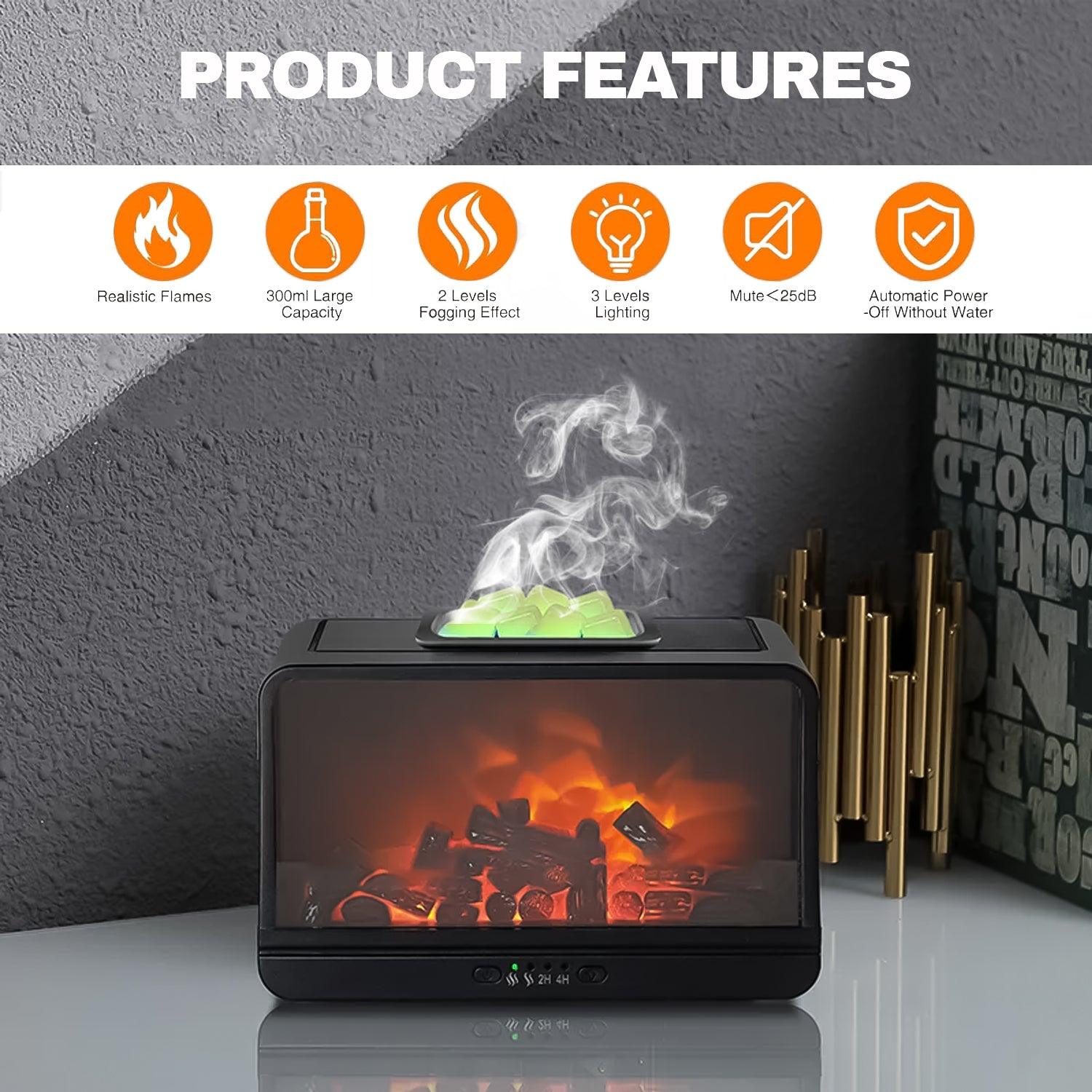 Electric Wax Melt Burner - Flame Fireplace Candle Wax Warmer Wax Melter for Scented Wax with 4 Timer Apparel & Accessories - Tophatter Daily Deals