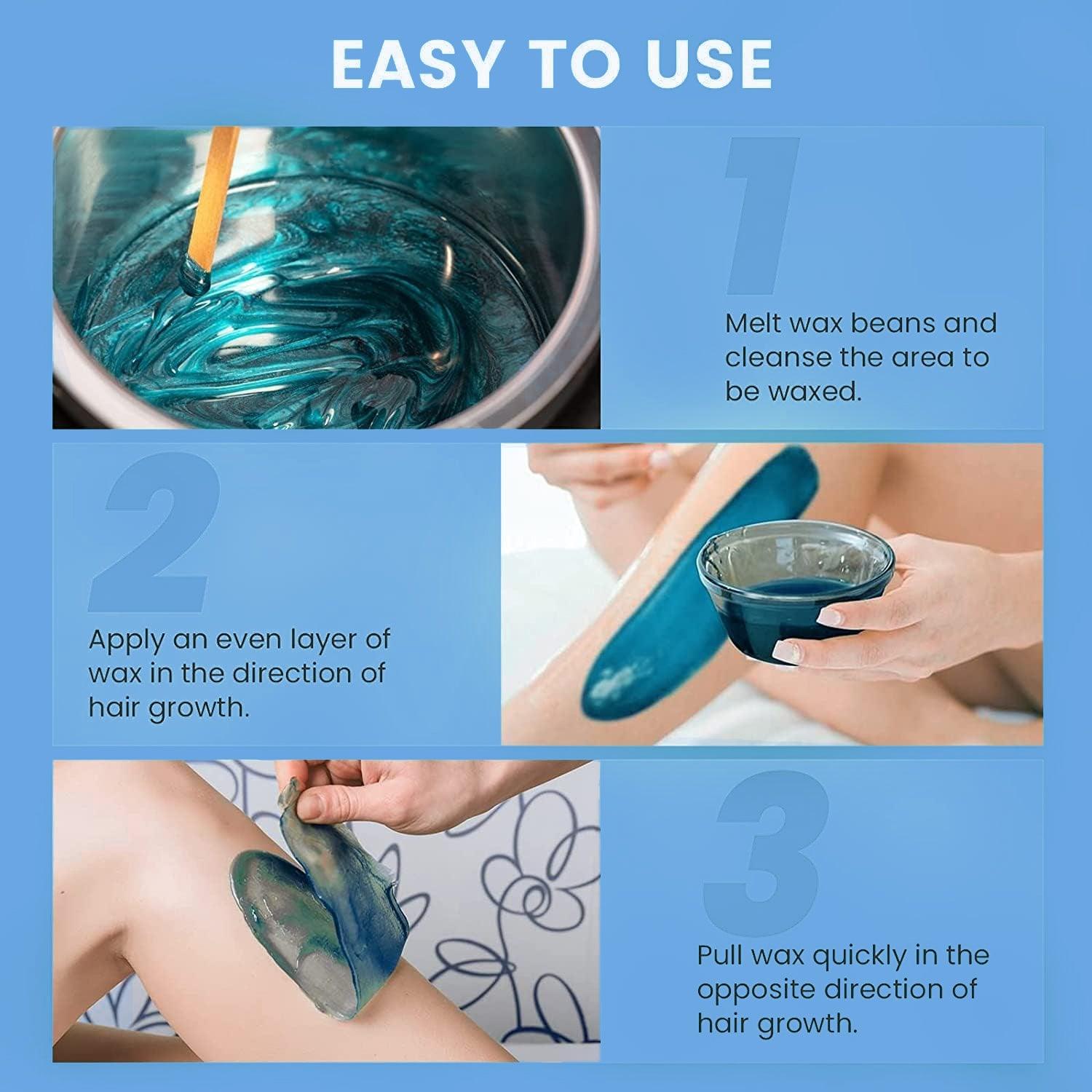 Wax Heater Warmer - Waxing Kit Depilatory Wax Beans Body Hair Removal Personal Care - Tophatter Daily Deals