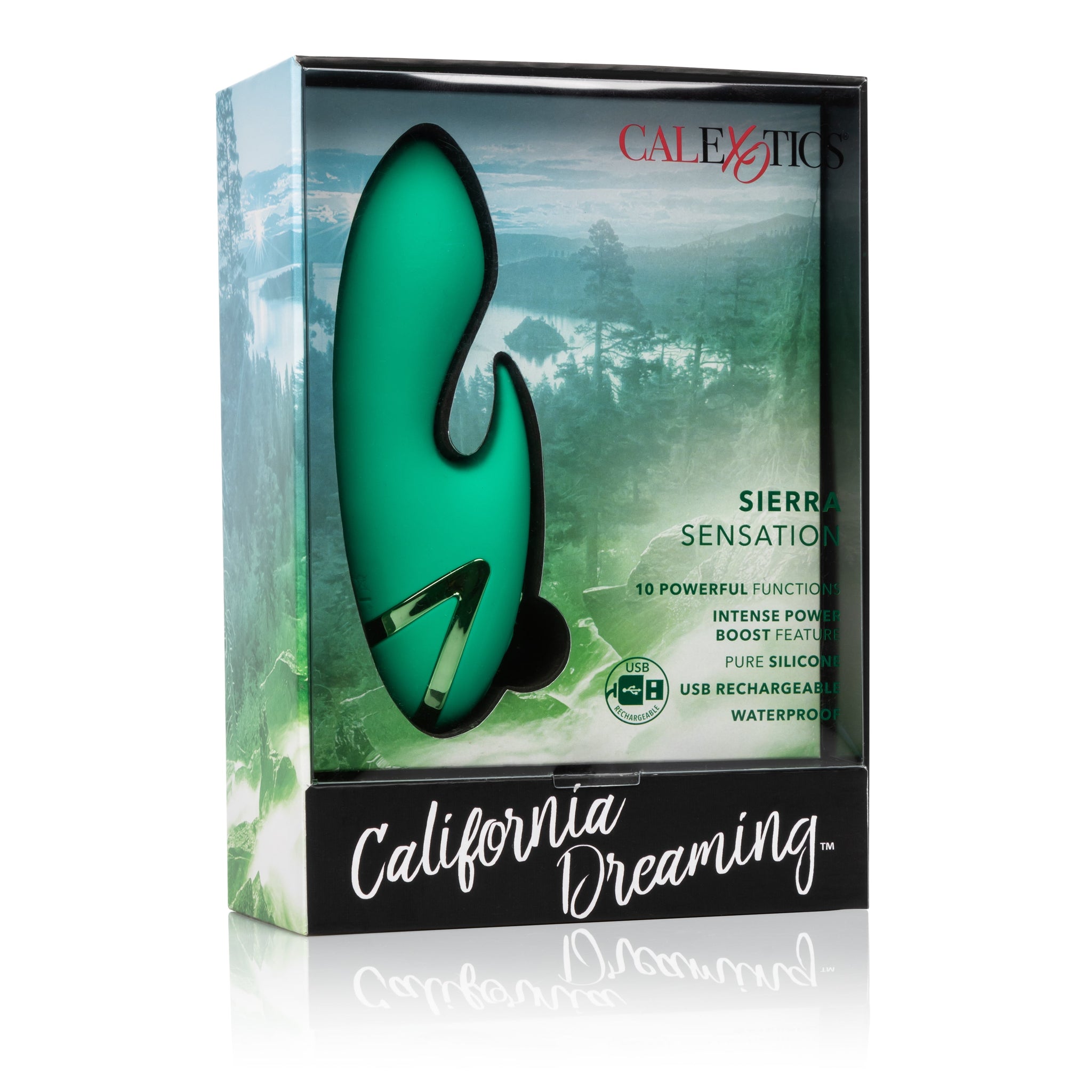 California Dreaming Sierra Sensation Flexible Teaser in Green with 10 Vibration Modes and Silicone Body > Vibrators > Ladies > Rabbit - Tophatter Daily Deals