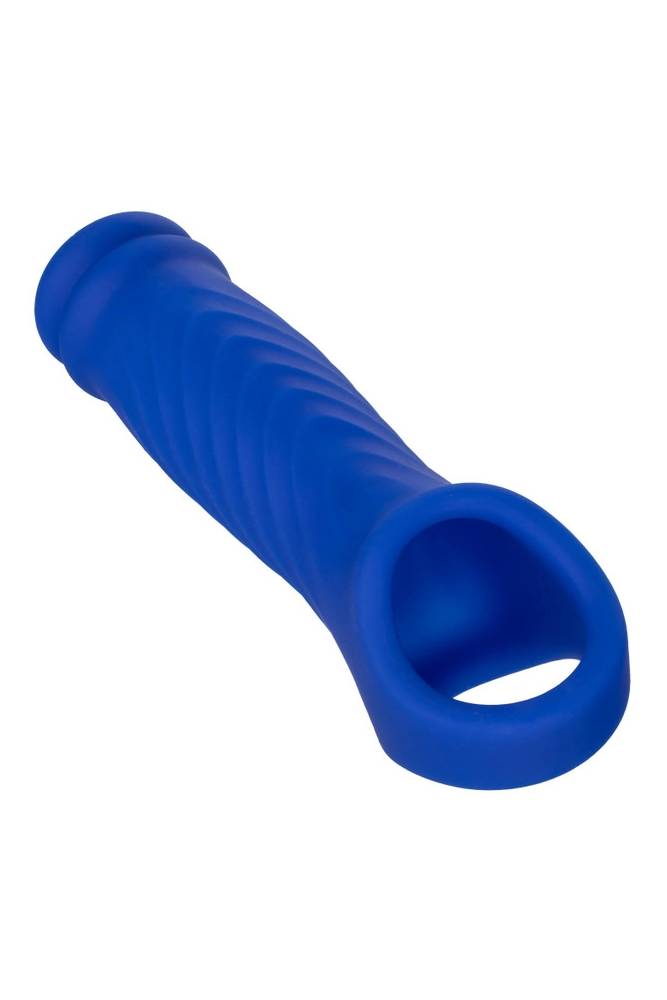 Cal Exotics - Admiral - Liquid Silicone Wave Penis Extension - Blue Sex Toy - Tophatter Daily Deals