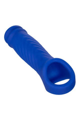 Cal Exotics - Admiral - Liquid Silicone Wave Penis Extension - Blue Sex Toy - Tophatter Daily Deals