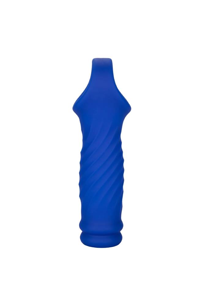 Cal Exotics - Admiral - Liquid Silicone Wave Penis Extension - Blue Sex Toy - Tophatter Daily Deals