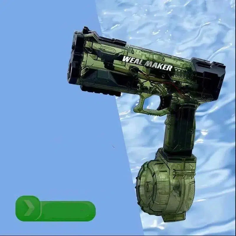 High Pressure 7.4v Electric Burst Weal Maker Water Gun green - Tophatter Daily Deals