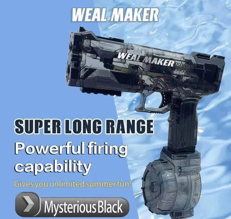 High Pressure 7.4v Electric Burst Weal Maker Water Gun black - Tophatter Daily Deals