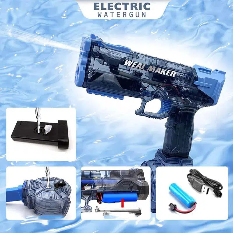 High Pressure 7.4v Electric Burst Weal Maker Water Gun - Tophatter Daily Deals