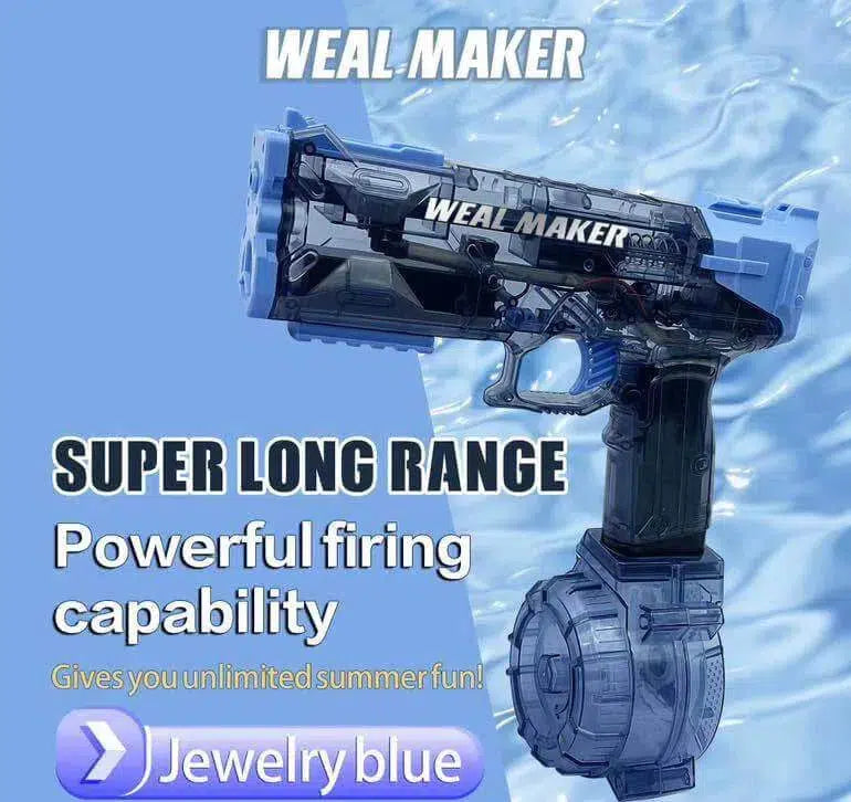High Pressure 7.4v Electric Burst Weal Maker Water Gun blue - Tophatter Daily Deals