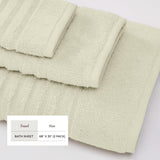Luxury Combed Cotton Bath Towel Set - Karina Collection Bath - Tophatter Daily Deals