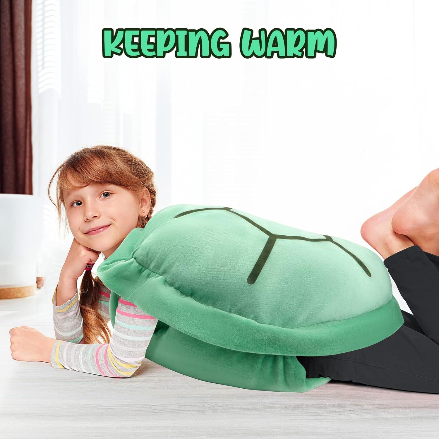 Wearable Turtle Shell Pillow - 100/130CM Wearable Turtle Shell stuffed Animal Toy Plush Pillow Kid Best Gift Sports Toys - Tophatter Daily Deals