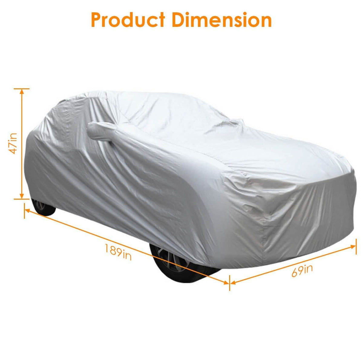 Weather UV Outdoor Full Cover For Sedans Up To 185" Automotive - Tophatter Daily Deals