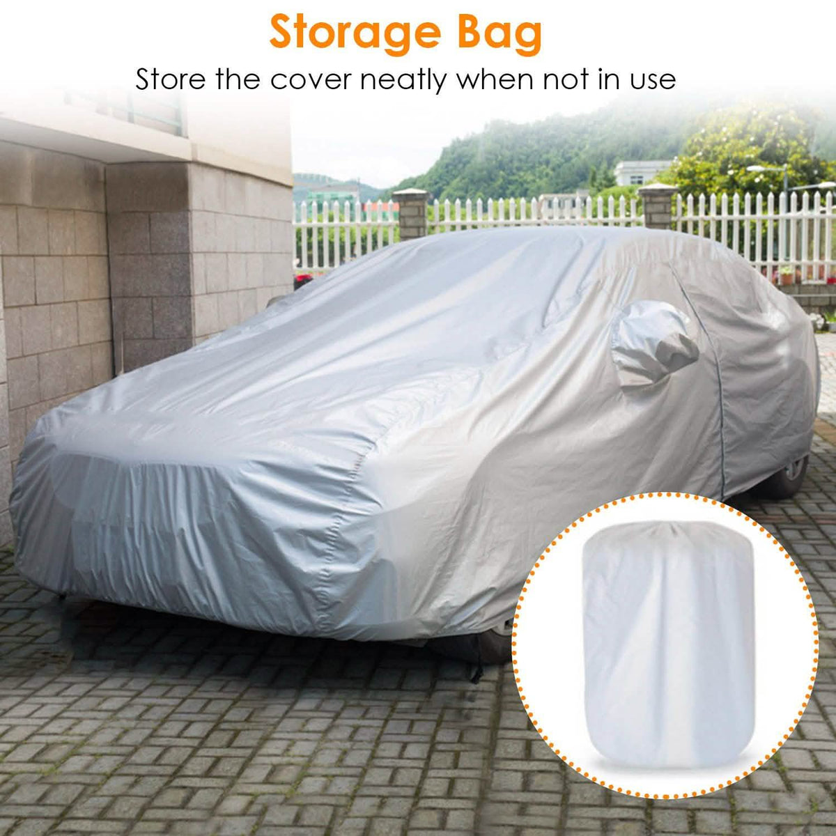 Weather UV Outdoor Full Cover For Sedans Up To 185" Automotive - Tophatter Daily Deals