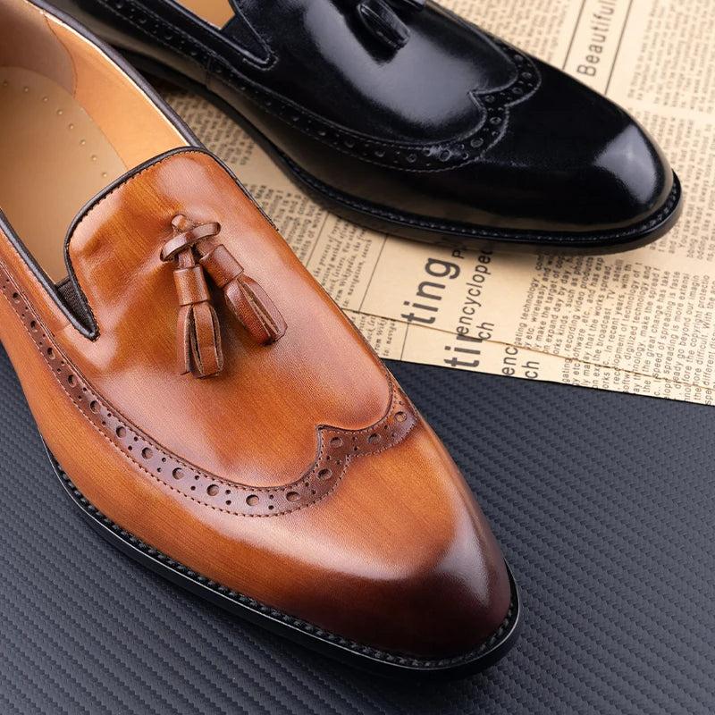 Formal Wedding Party Business Men Loafers Shoes Men Dresses Shoes - Tophatter Daily Deals
