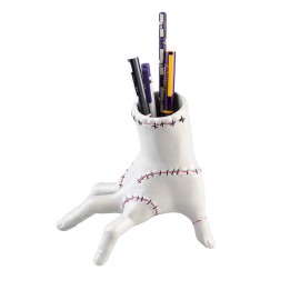 Wednesday Thing - Officially Licensed Writing Set With Pencil Holder Collectible Merchandise - Tophatter Daily Deals