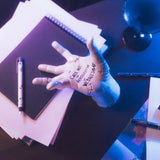Wednesday Thing - Officially Licensed Writing Set With Pencil Holder Collectible Merchandise - Tophatter Daily Deals