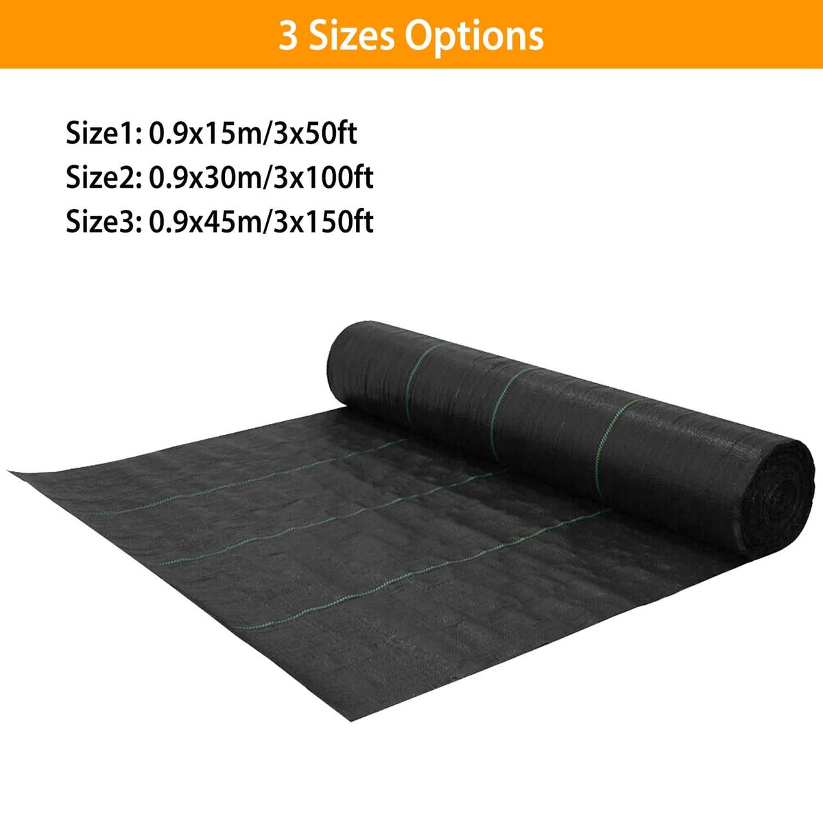 Weed Barrier Landscape Gardening Mat Fabric Woven Garden & Patio - Tophatter Daily Deals
