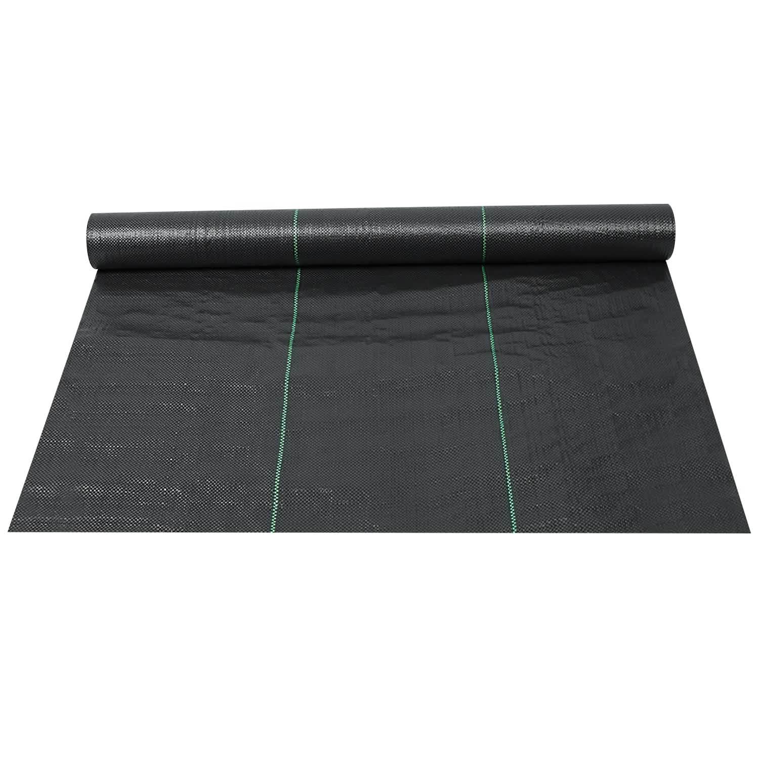 Weed Barrier Landscape Gardening Mat Fabric Woven Garden & Patio - Tophatter Daily Deals