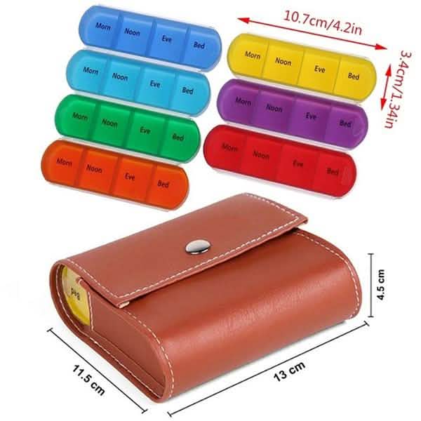Weekly Pill Organizer Dispenser Box Health & Wellness - Tophatter Daily Deals