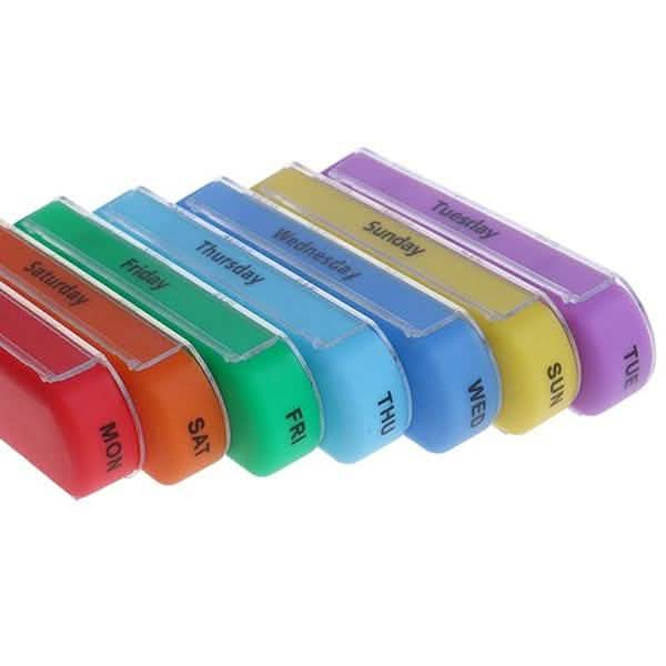 Weekly Pill Organizer Dispenser Box Health & Wellness - Tophatter Daily Deals