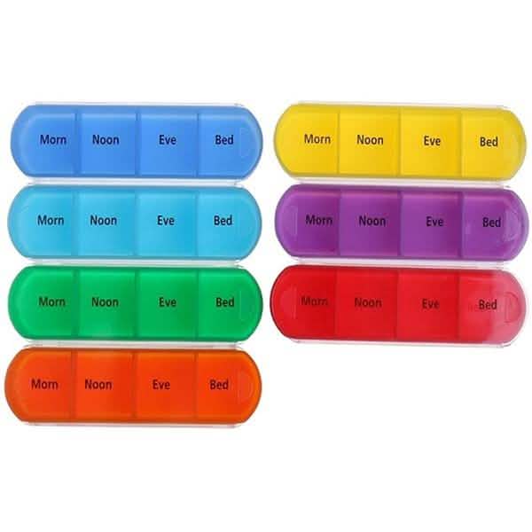 Weekly Pill Organizer Dispenser Box Health & Wellness - Tophatter Daily Deals