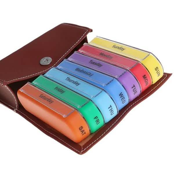 Weekly Pill Organizer Dispenser Box Health & Wellness - Tophatter Daily Deals
