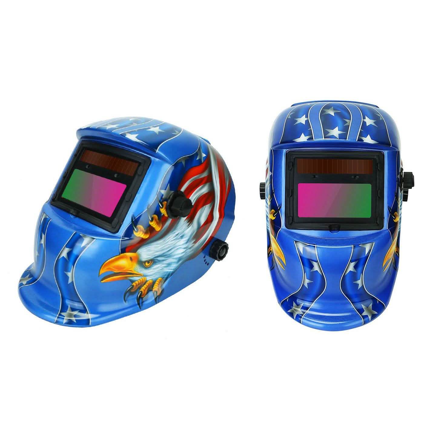 Welding Helmet Solar Powered Auto Darkening Hood with Adjustable Wide Shade Everything Else - Tophatter Daily Deals