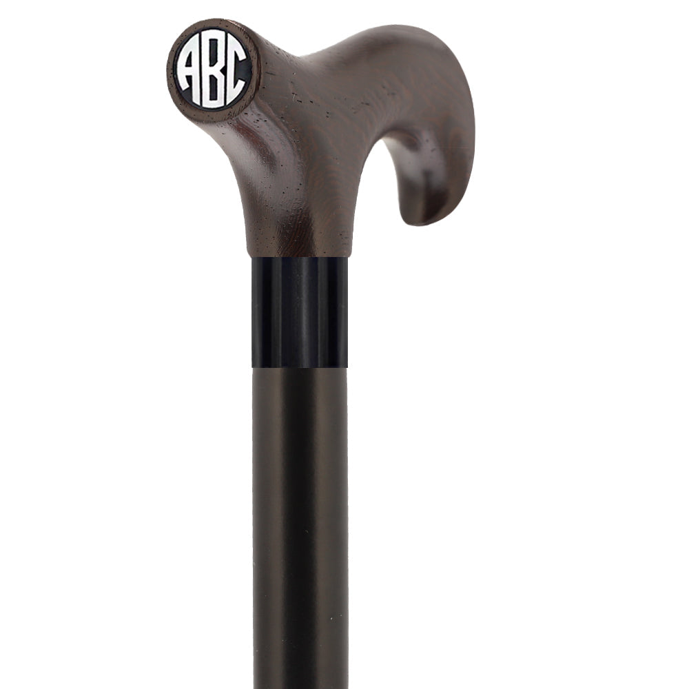 Custom-Engraved Wooden Cane: Choose Color & Personalize - Tophatter Daily Deals