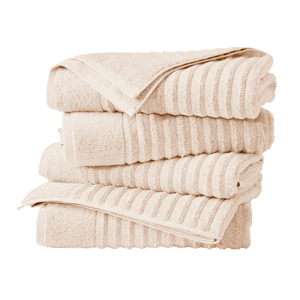 Luxury Combed Cotton Bath Towel Set - Karina Collection Bath Towel (Pack of 4) Pink Sand Bath - Tophatter Daily Deals