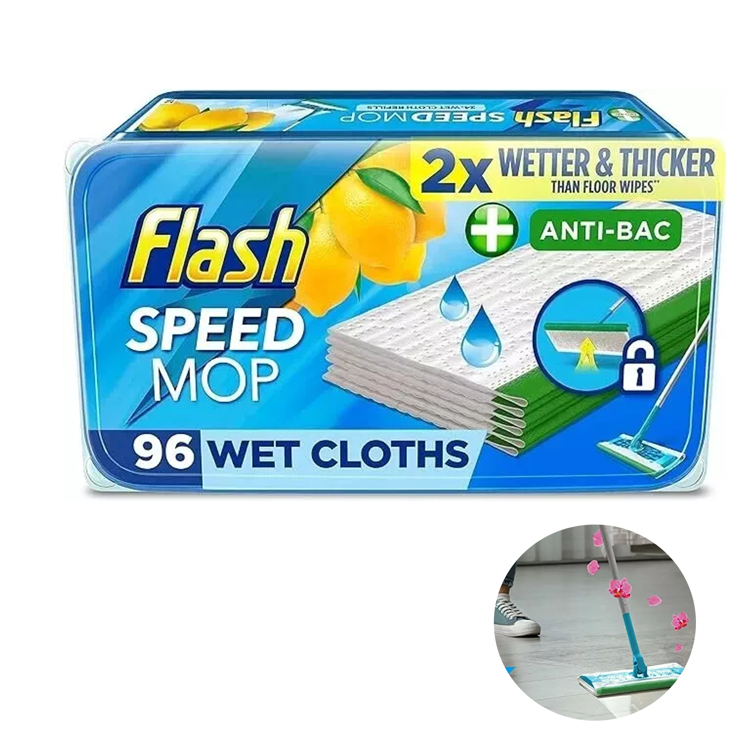 Wet Mopping Cloths – Super Absorbent & Reusable Cleaning Pads for All Floor Types Accessories - Tophatter Daily Deals