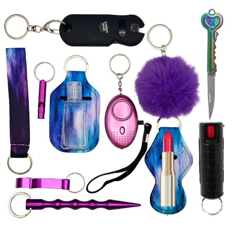 Fight Fobs® Galaxy Self Defense Key Chain Sets Luxe (+Stun Gun+Key Knife) Self-Defense Keychains - Tophatter Daily Deals