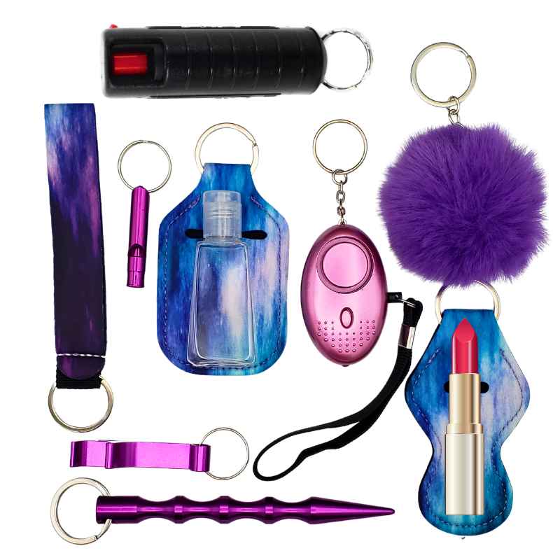 Fight Fobs® Galaxy Self Defense Key Chain Sets Plus (+Pepper Spray) Self-Defense Keychains - Tophatter Daily Deals