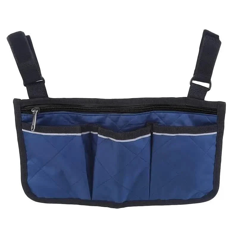 Wheelchair Armrest Organizer Bag Blue Storage & Organization - Tophatter Daily Deals