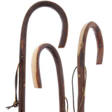Nature-Designed Hickory Crook Cane: Rustic Natural Wood Walking Sticks - Tophatter Daily Deals