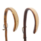 Nature-Designed Hickory Crook Cane: Rustic Natural Wood Walking Sticks - Tophatter Daily Deals
