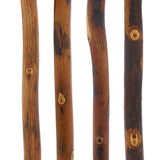 Nature-Designed Hickory Crook Cane: Rustic Natural Wood Walking Sticks - Tophatter Daily Deals