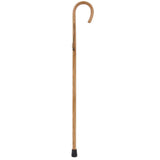 Classic Oak Crook Cane: Natural Rustic Elegance Walking Sticks - Tophatter Daily Deals