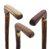 Elegant Spiral & Natural Bark Cane: Hickory & Walnut Craft Walking Sticks - Tophatter Daily Deals