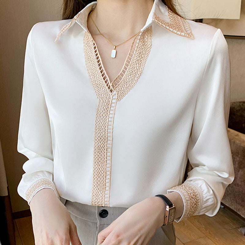 White Blouse Perfect For Office Wear Blouses - Tophatter Daily Deals
