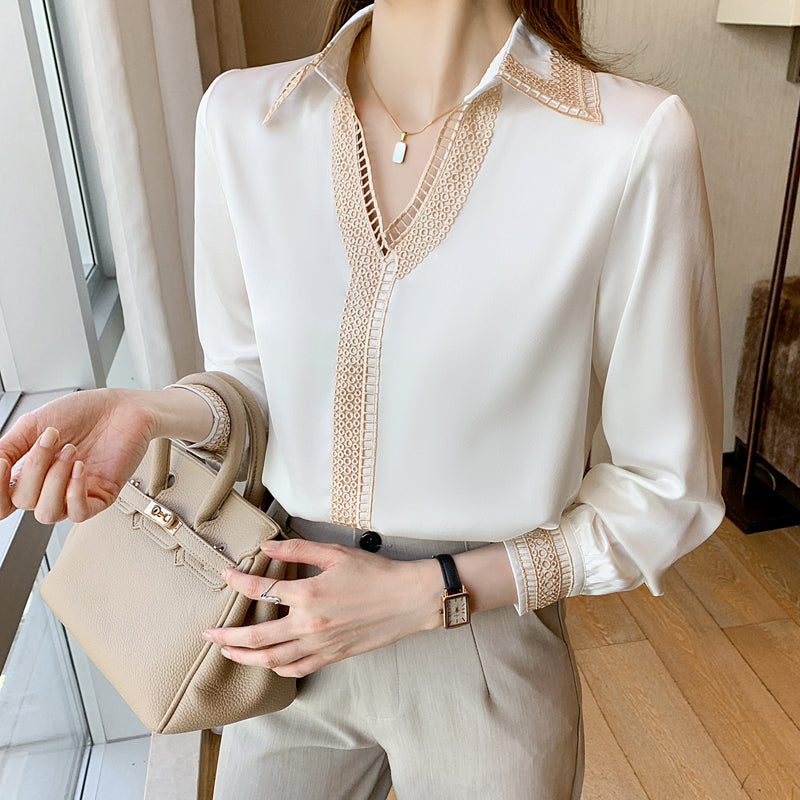 White Blouse Perfect For Office Wear Blouses - Tophatter Daily Deals