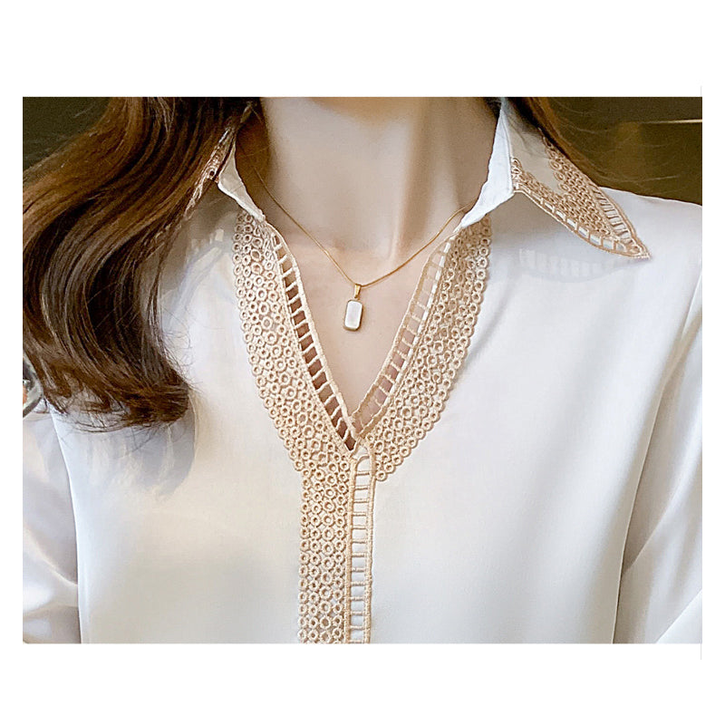 White Blouse Perfect For Office Wear Blouses - Tophatter Daily Deals