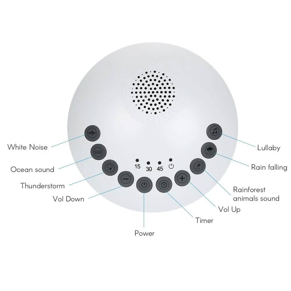 White Noise Sound Machine Soothing Sound Therapy Machine Health & Wellness - Tophatter Daily Deals