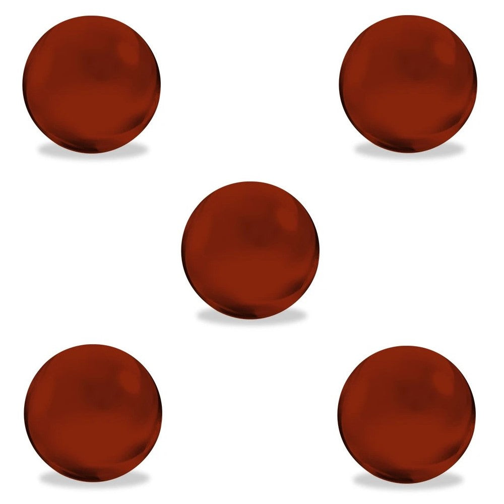 White Rhino Terp Pearls Transparent Red Glass 5-Piece Set Terp Pearls - Tophatter Daily Deals