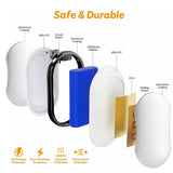 Electric Hot Rechargeable Hand Warmers - Reusable USB Hand Warmer 10000mAh Electric Portable Pocket Hand Warmers Double-sided Heat Health & Beauty - Tophatter Daily Deals