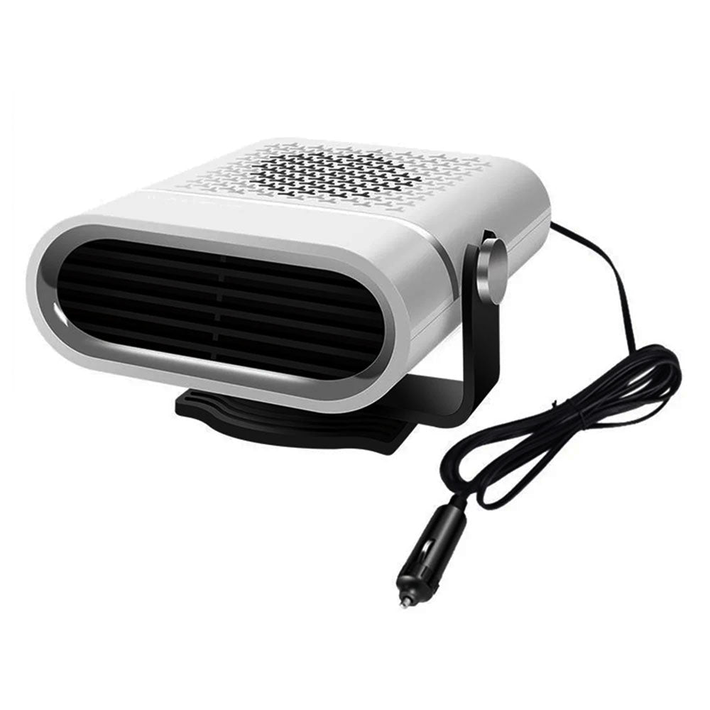 Portable Car Heater Quick Heat 30s Compact Warmth Comfort White - Tophatter Daily Deals