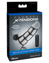 Deluxe Silicone Power Cage Erection Enhancer in Black > Sex Toys For Men > Penis Sleeves - Tophatter Daily Deals