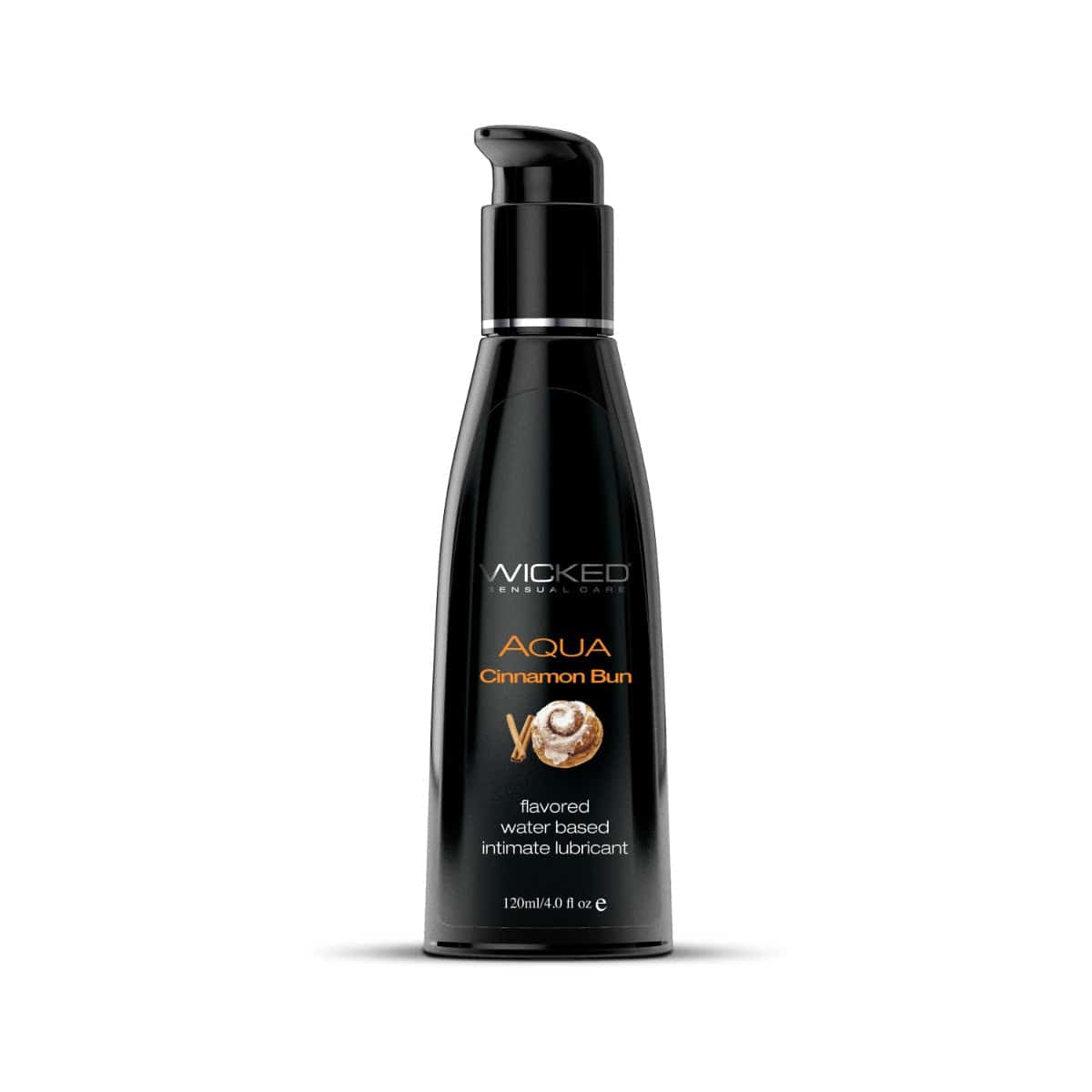 Wicked Sensual Care - Aqua Flavored Lubricant - Cinnamon Bun - 4oz Liquid - Tophatter Daily Deals